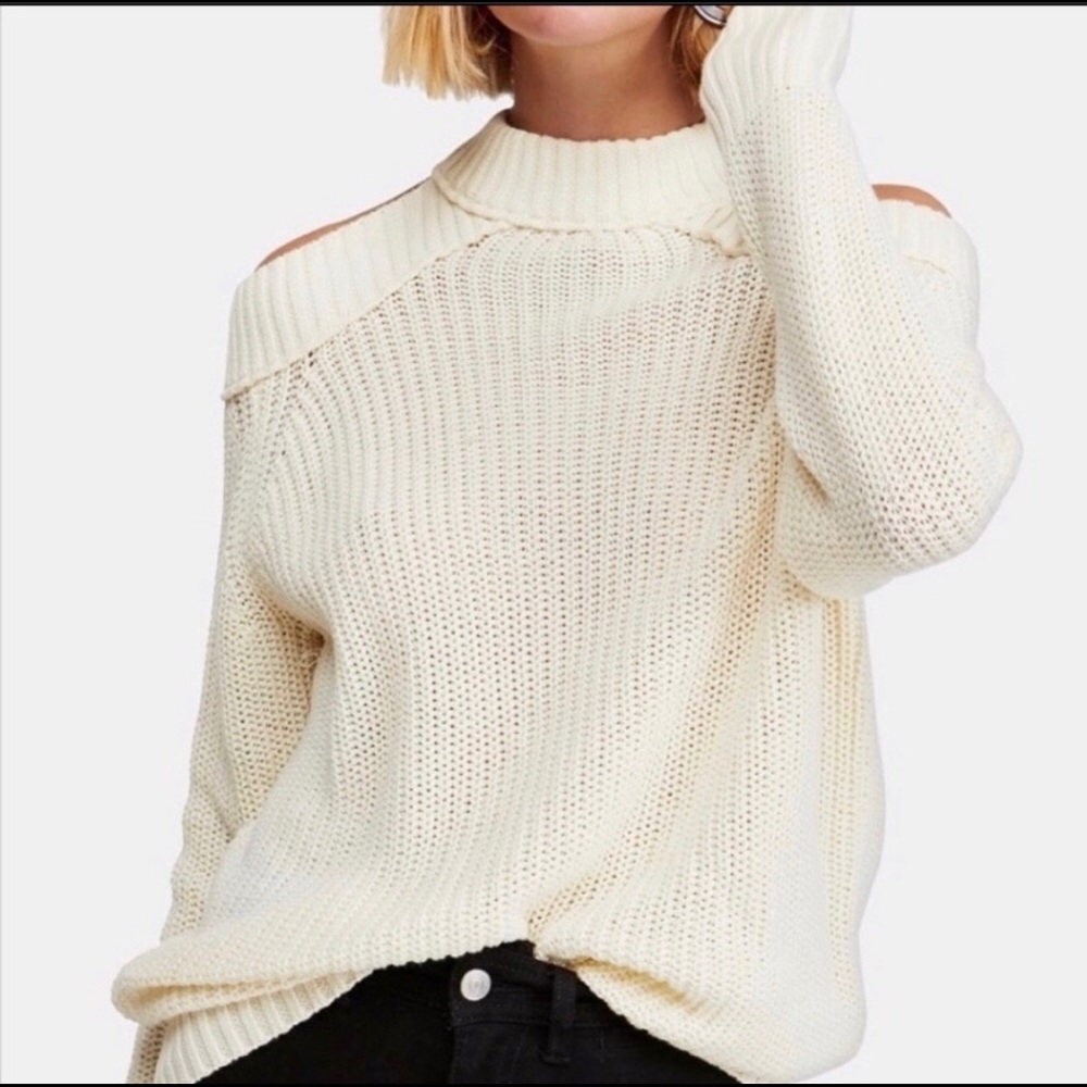 ❌❌SOLD❌❌Free People Half Moon Bay Pullover Sweater